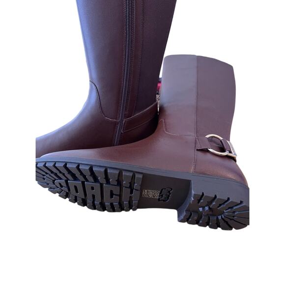 Fitz Walnut Leather Riding Boots Women’s 8.5B Tall Equestrian Knee High Brown - Picture 5 of 10